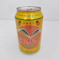 定制灌裝貼牌聽裝320ml菠蘿啤碳酸飲料