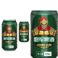 廠家直銷將軍啤酒330ml*24聽麥香純凈麥芽啤酒