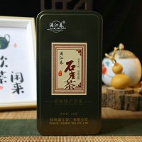 漓江春特色綠茶茶葉 石崖茶 茶100克鐵盒裝