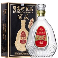 寶島阿里山窖藏高粱酒58度清香型白酒整箱六瓶600ml/盒